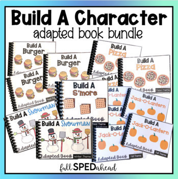 Preview of Following Direction Printable Adaptive Books Special Education Boom Card Bundle