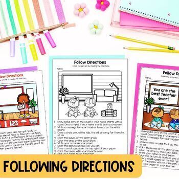 Preview of Following Directions Activity | Test Taking Strategies | Reading Test Prep