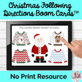 Following Directions BOOM Cards™ Christmas Speech | Distan