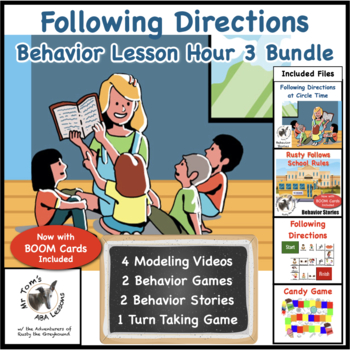 Preview of Following Directions Behavior Lesson: 3 Hour Bundle