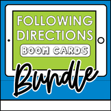 Following Directions Boom Card Bundle Distance Learning Sp