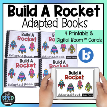 Preview of Following Directions Build Science Space Rocket Adapted Books Special Education