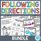 Following Directions Bundle | 1-3 Step Directions with Lan