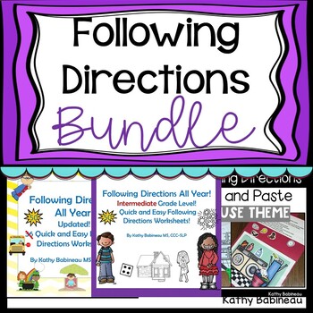Preview of Following Directions Bundle
