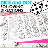 Following Directions & Basic Concepts Activities - Dice an