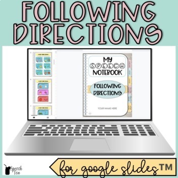 Preview of Following Directions Digital Interactive Notebook Activities for Speech Therapy