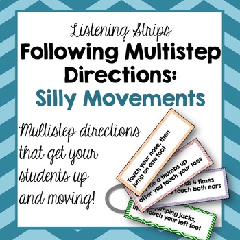 Preview of Following Multistep Directions Silly Movements