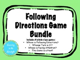 Following Directions Games Bundle- 4 Games Included!