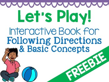Preview of Hands-On Book Activity for Following Directions & Basic Concepts