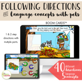 Following Directions & Basic Concepts with Pets BOOM Cards™