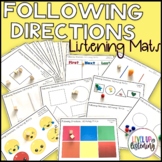 Following Directions Listening Mats | Auditory Comprehensi