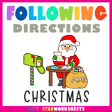 Following Directions: Listening Skills Worksheets for Christmas