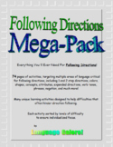 Following Directions Mega-Pack