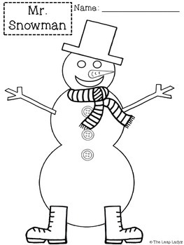 Following Directions- Mr. Snowman by The LEAP Ladyz | TpT