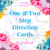 Following Directions │One & Two Step Direction Cards