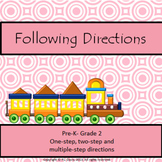 Following Directions Package Distance Learning