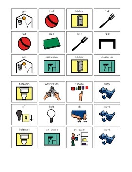 Preview of Following Directions Picture Communication Symbols