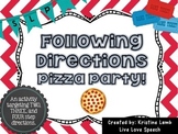 Following Directions Pizza Party! {2, 3, & 4 step directions}