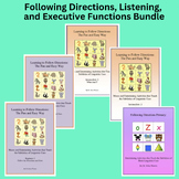 Following Directions, Listening, and Executive Functions Bundle