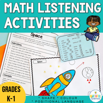 Preview of Following Directions - Shape & Positional Language - Listening Activities