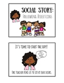 Following Directions Social Story BOOMCARDS