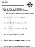 Following Directions Using a Compass Rose