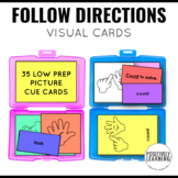 Special Education Visual Directions Cards | Following Dire