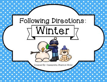 Following Directions: Winter by Cassandra's Language Lounge | TpT