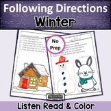Following Directions Winter | Listening Reading Comprehension