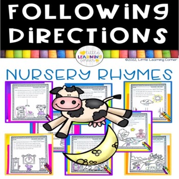 Preview of Following Directions Worksheets / Nursery Rhymes Listen and Do