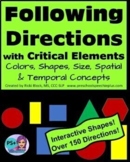 Following Directions with Critical Elements - NO PRINT INT