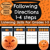 Halloween Activities - Following 1-4 Step Directions