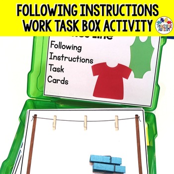Preview of Following Instructions, Life Skills for Special Education