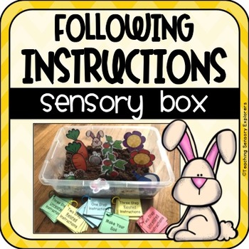 Preview of Following Instructions Sensory Bin Activity (Special Education)