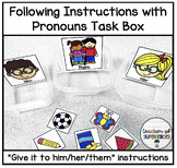 Following Instructions with Pronouns - Speech Receptive La