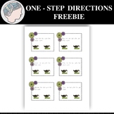 Following One Step Directions FREEBIE - Following Directio