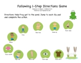 Following One Step Directions Frog Game - Simple Commands