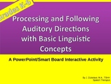 Following Oral Directions with Basic Linguistic Concepts:S