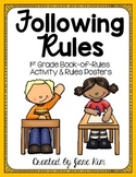 Following Rules~First Grade Book-of-Rules Activity and Posters