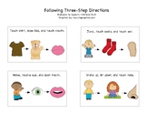 Following Three Step Directions Commands with Visuals, Dis