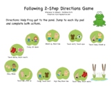 Following Two Step Directions Frog Game - Simple Commands