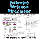 Following Written Directions/ Reading Comprehension- BUILD
