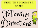 Following directions game| Listening comprehension