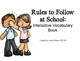 Following the Rules at School - Interactive Book