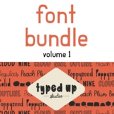 Font Bundle | Volume 1 | Typed Up Studio