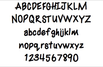 Preview of Font For Personal or Commercial Use: Fun Times