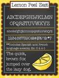 Font: Lemon Peel Zest {True Type font for commercial and p