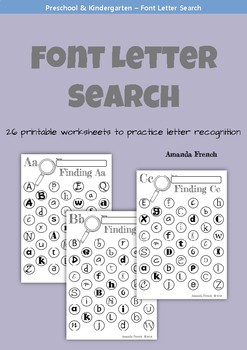 Preview of Font Letter Search