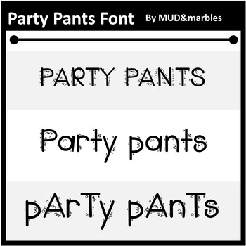 Preview of Font Party Pants