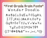 Font: Wonder Doodle (personal and commercial use)